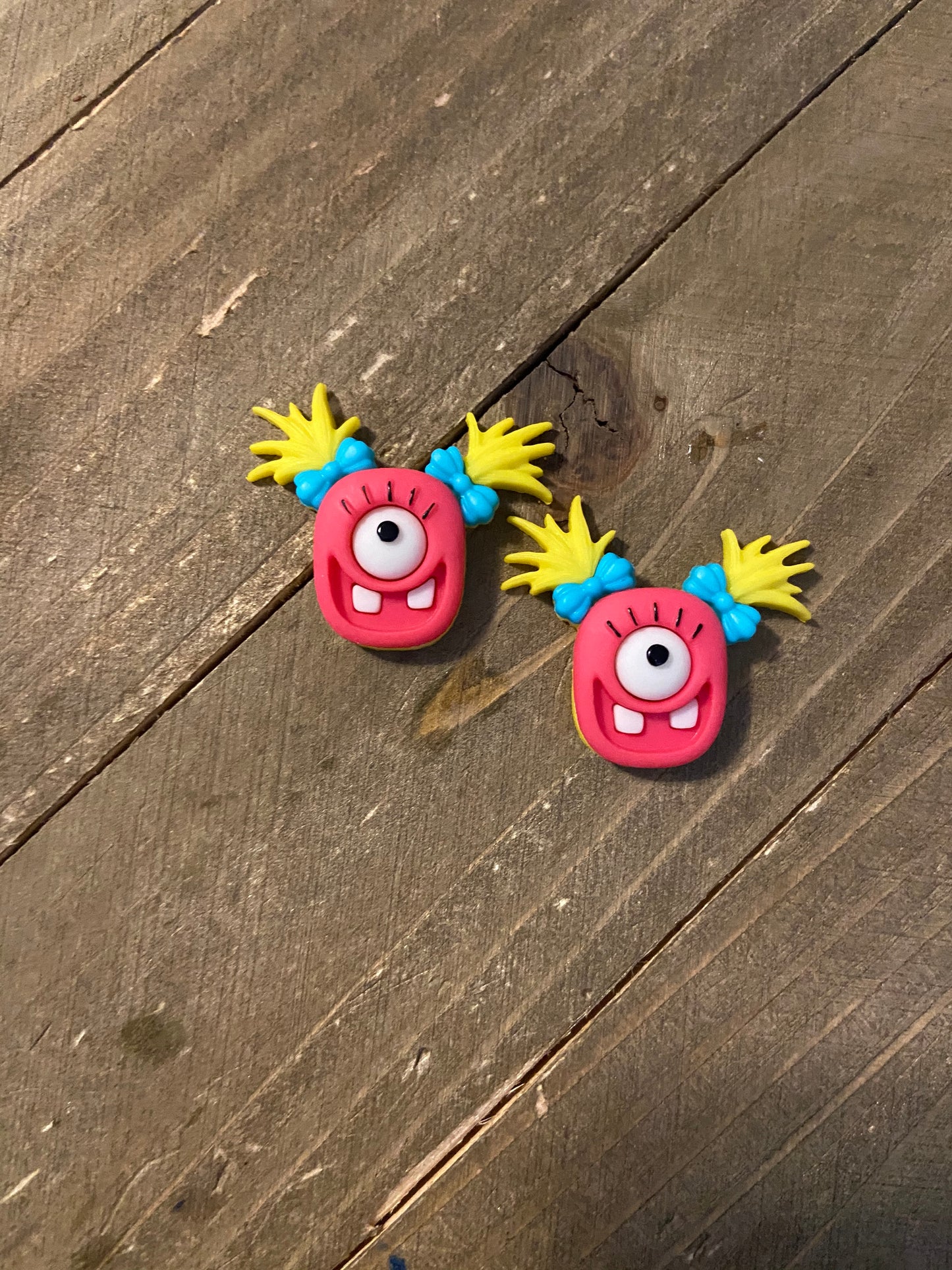 Mad for Monsters Earrings-(5 monsters to choose from)Pink tiful of LOVE