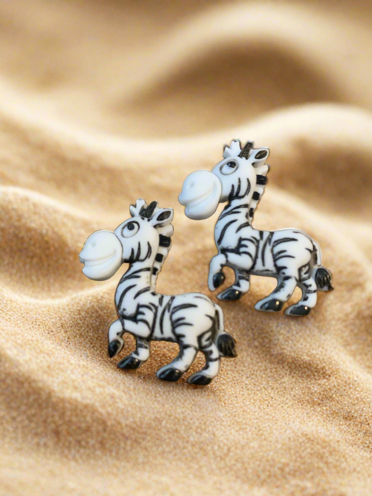 Silly Safari Post Earrings (4 animals to choose from)Pink tiful of LOVE