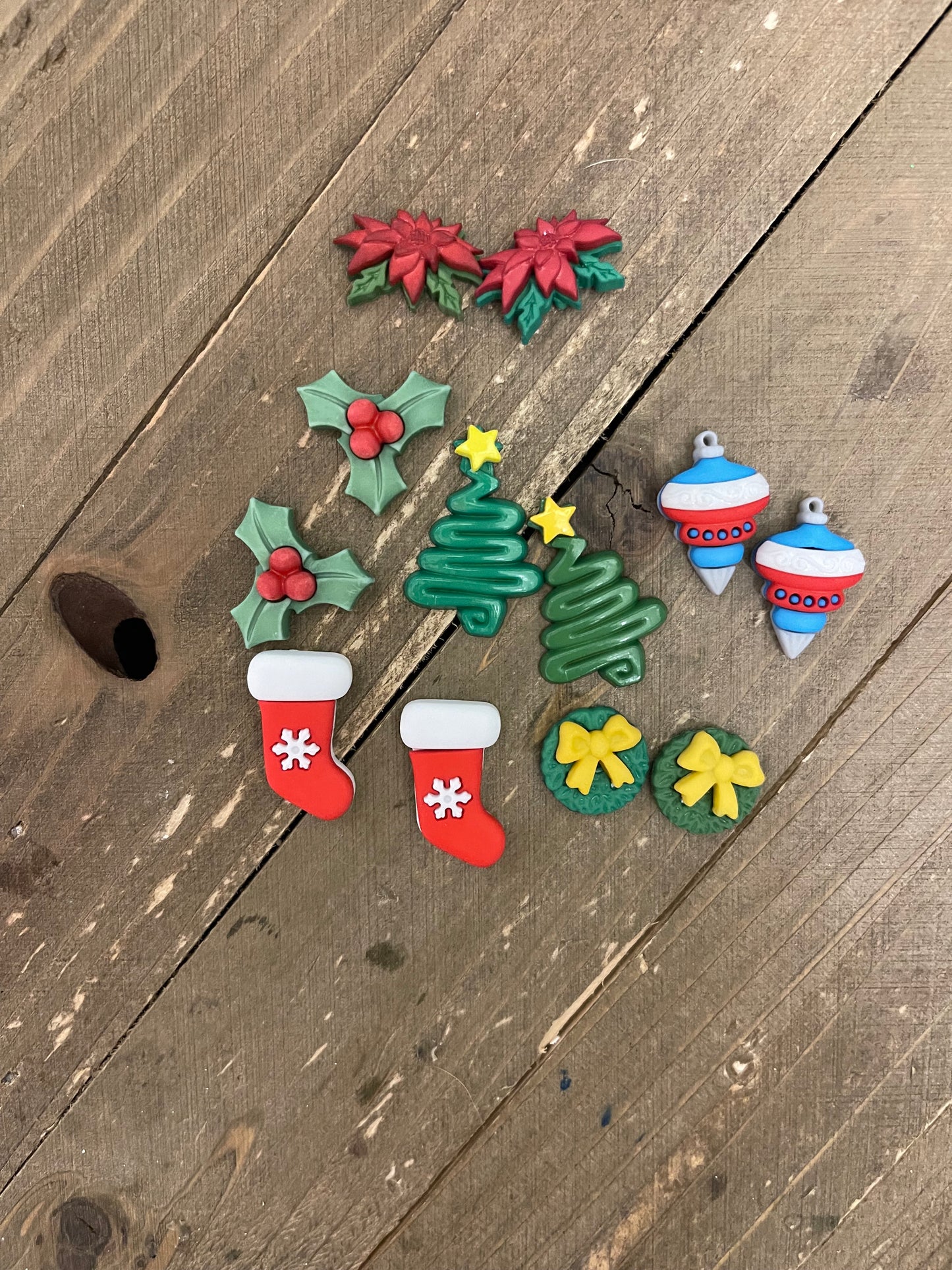 Hung with Care-Christmas Collection post earrings (6 to choose from)Pink tiful of LOVE