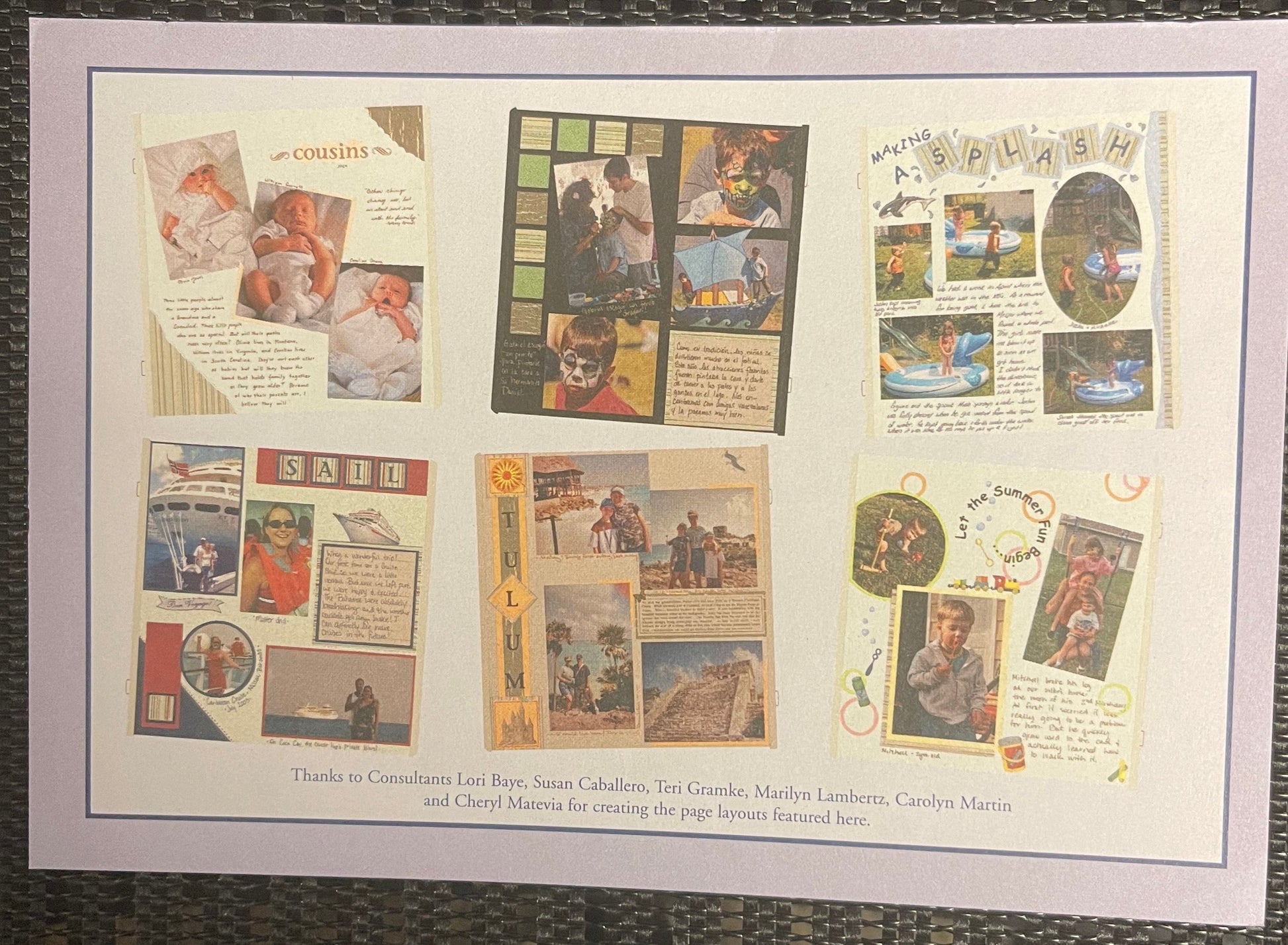 Creative Memories Comfort Photo MatsPink tiful of LOVE