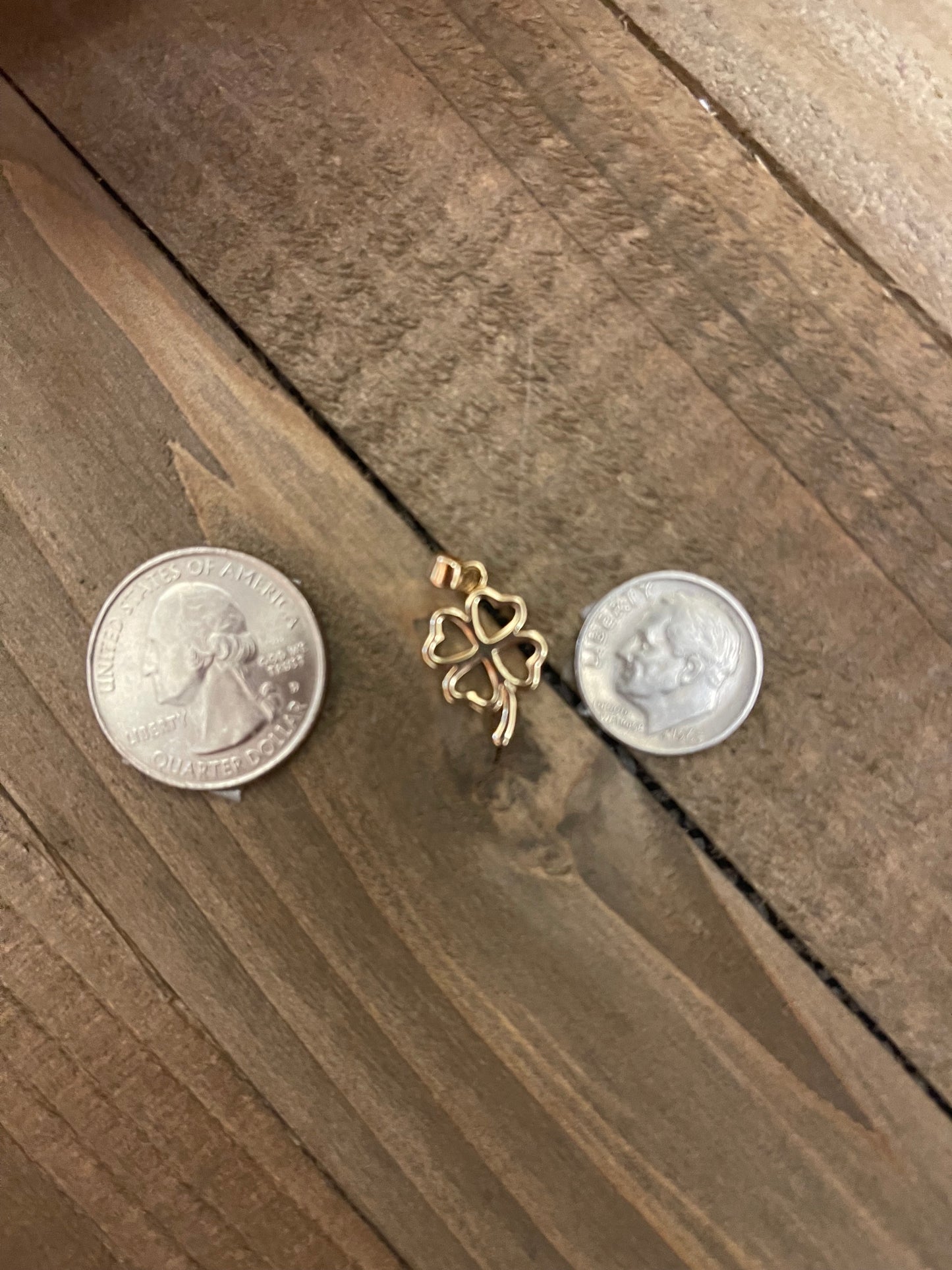 Happy St. Patrick's Day Gold Shamrock wire earringsPink tiful of LOVE