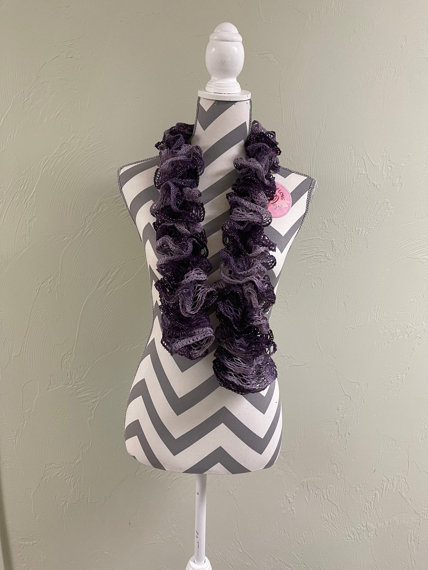 Ruffled Scarf handmade with Boogie Sashay yarnPink tiful of LOVE