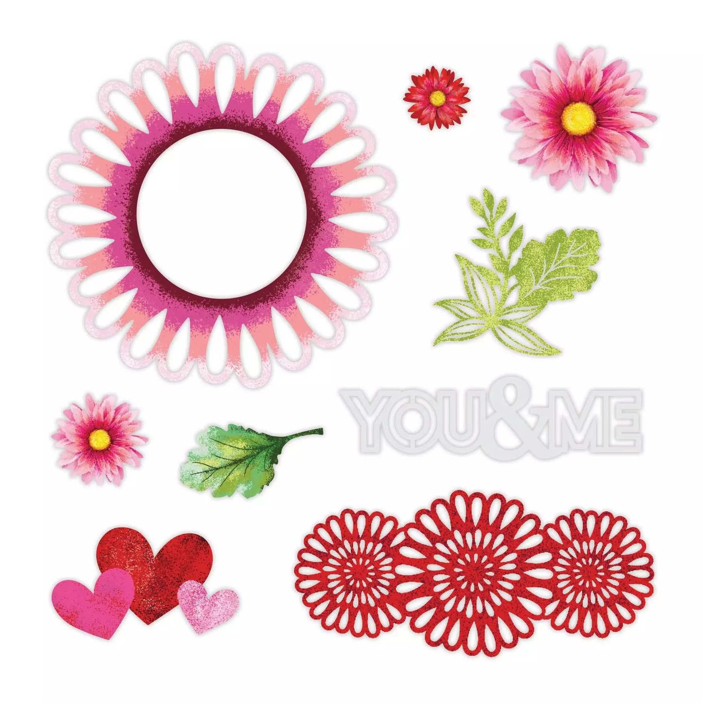 Creative Memories Vivid Melodies Jazzberry EmbellishmentsPink tiful of LOVE