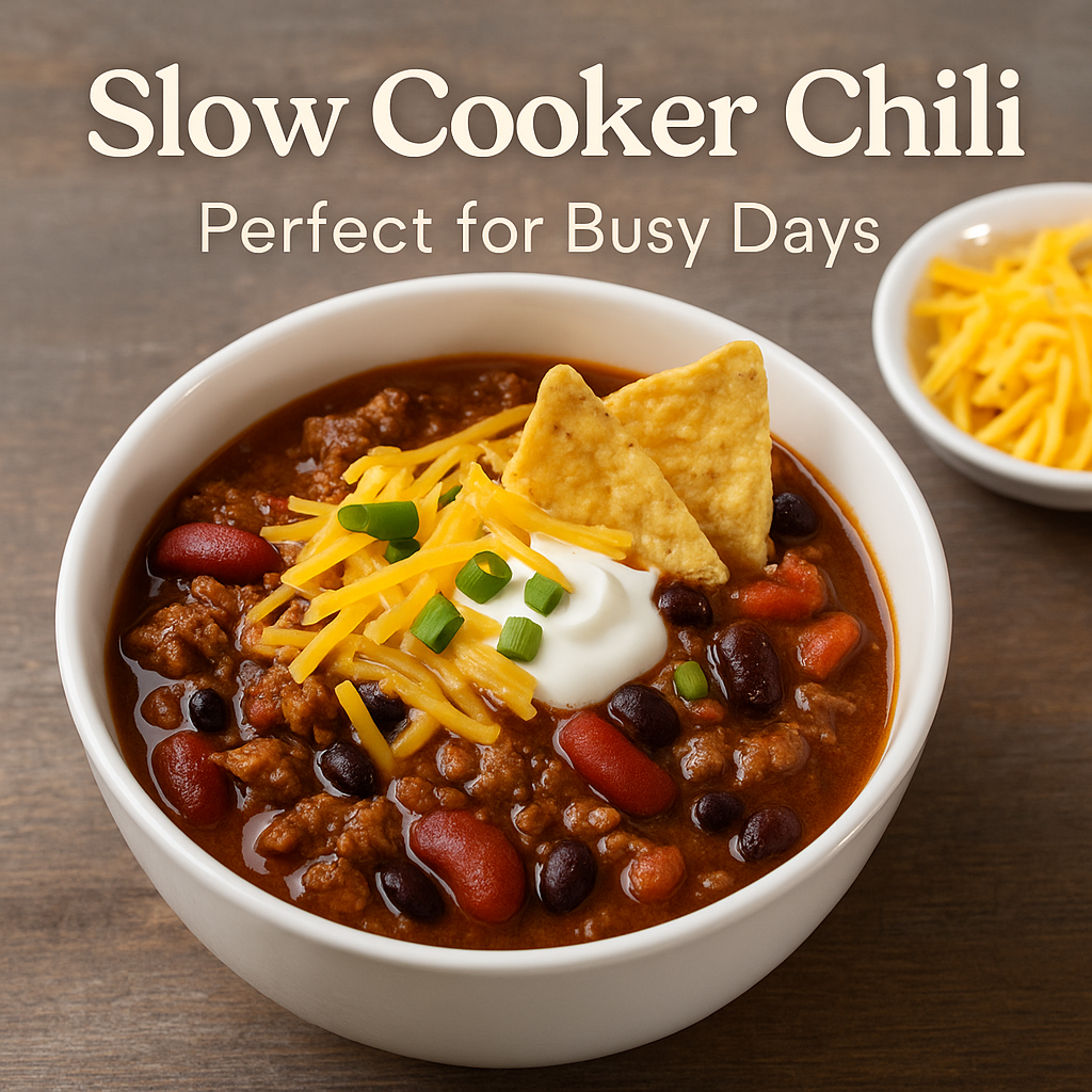 🍲 Slow Cooker Chili – Perfect for Busy Days