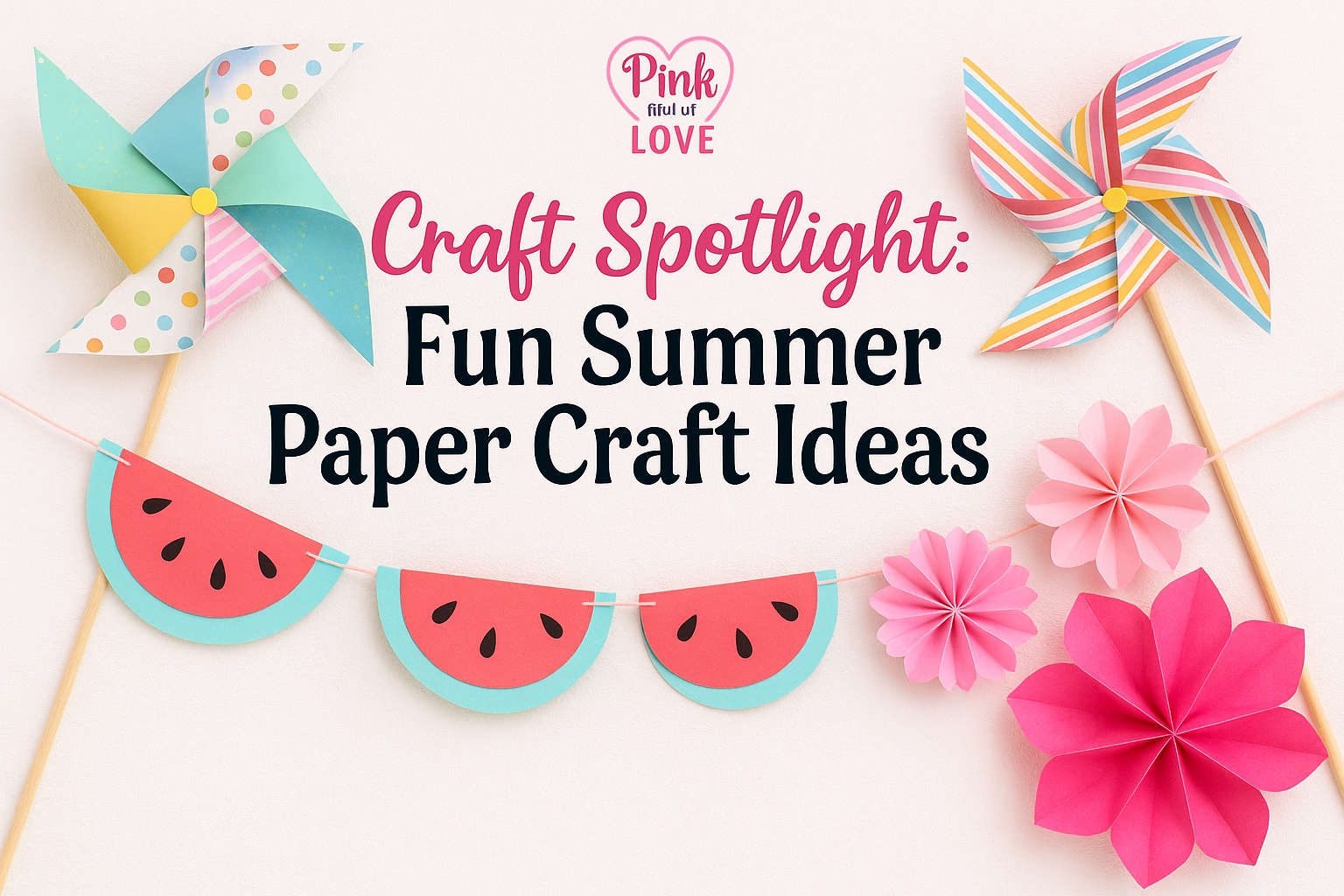 Craft Spotlight: Fun Summer Paper Craft Ideas – Pink tiful of LOVE