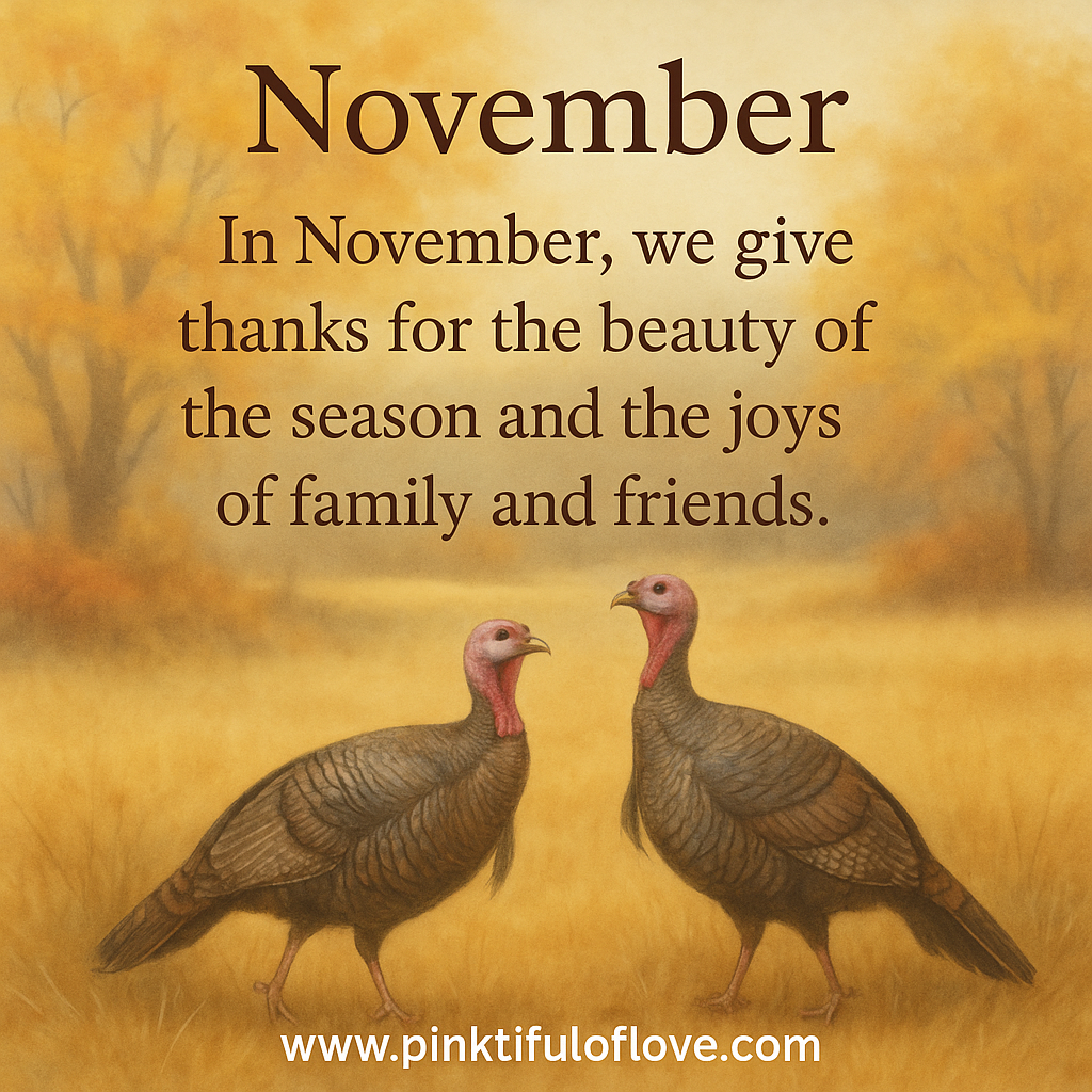 🌸 Let’s Welcome a New Month — November 2025 🌸