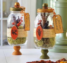 Harvest Terrarium Table Decorations