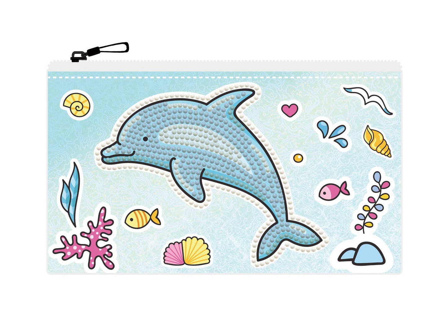 DIAMOND DOTZ® - Dolphin Party Zipper Pouch