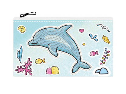 DIAMOND DOTZ® - Dolphin Party Zipper Pouch