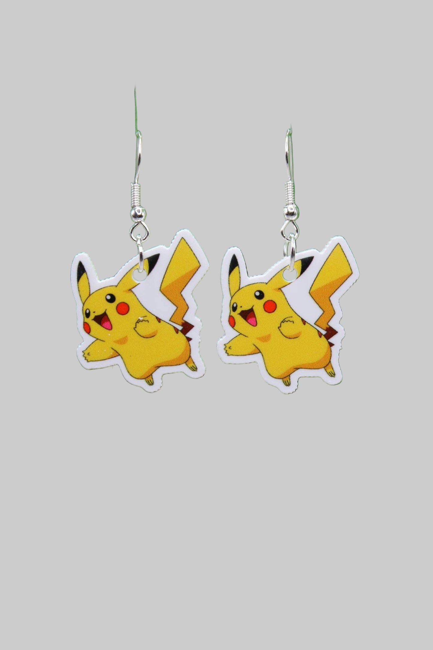 Pikachu Mini Dangle Earrings – Playful Acrylic Pokémon-Inspired Jewelry
