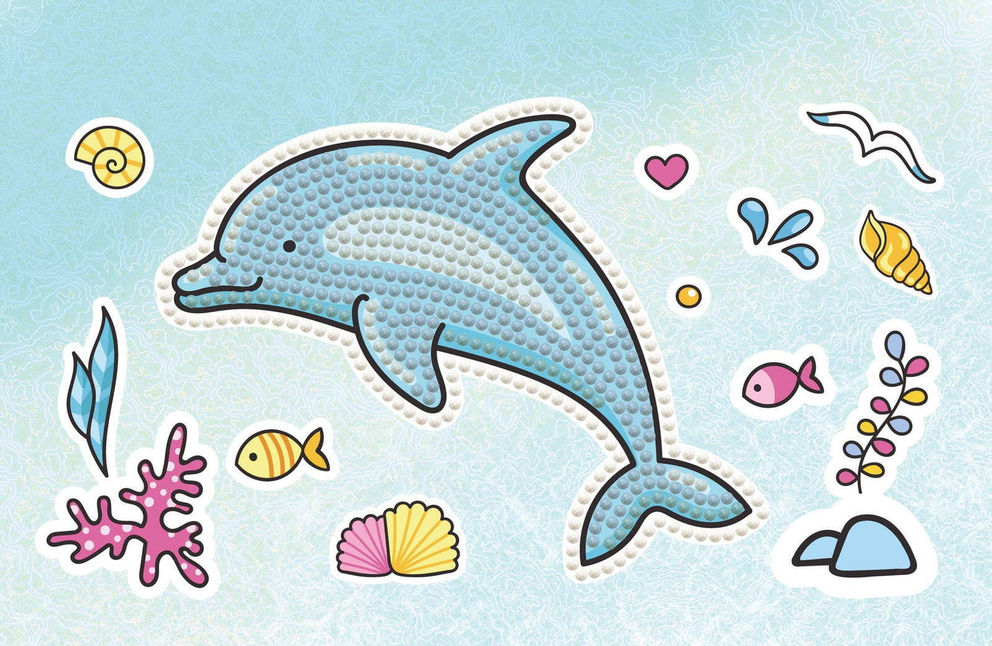 DIAMOND DOTZ® - Dolphin Party Zipper Pouch