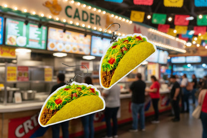 Taco Earrings – Hypoallergenic Stainless Steel Hooks