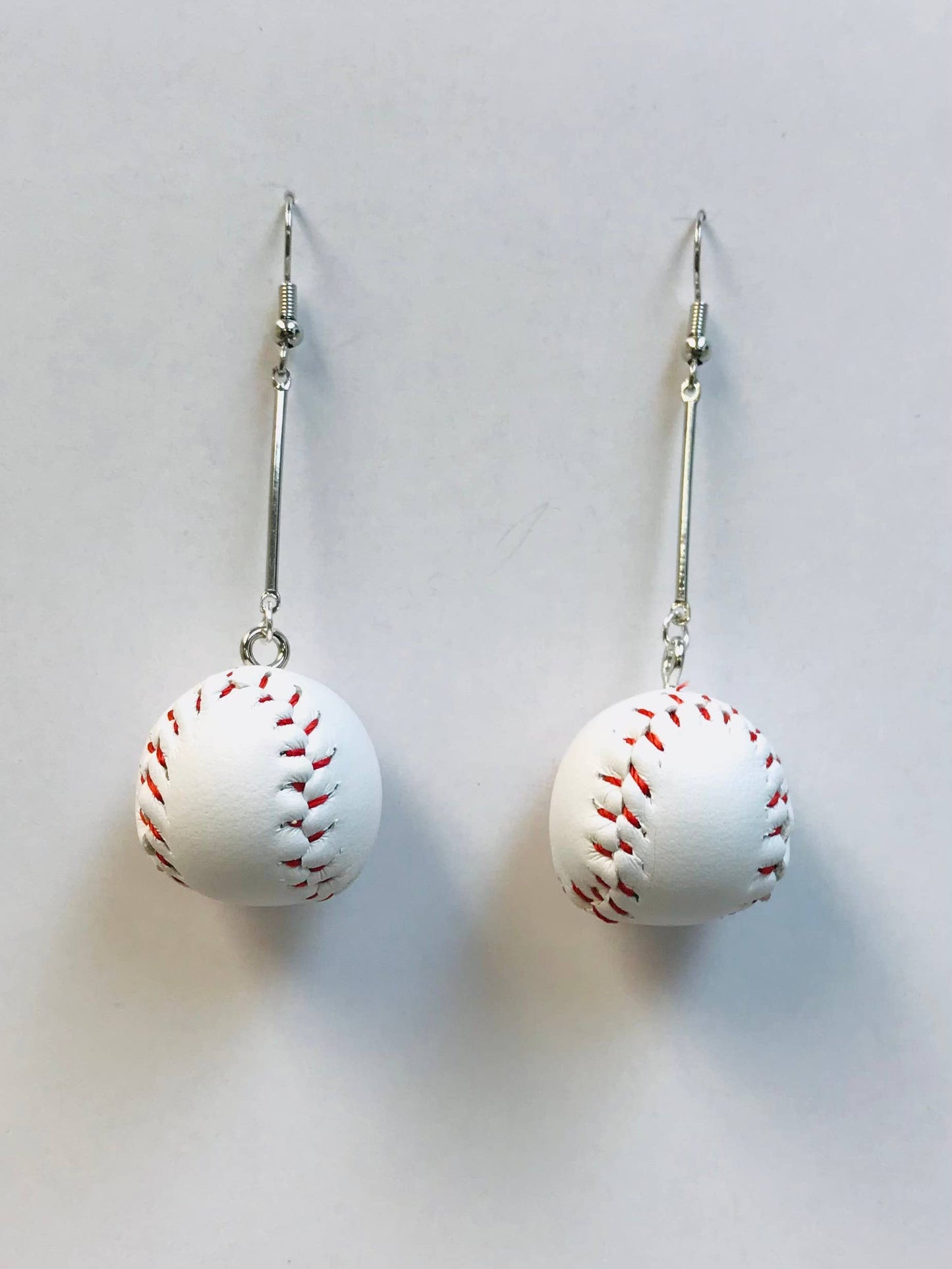 SimpleNGreat - Baseball Softball Bat Earrings: Long Chain
