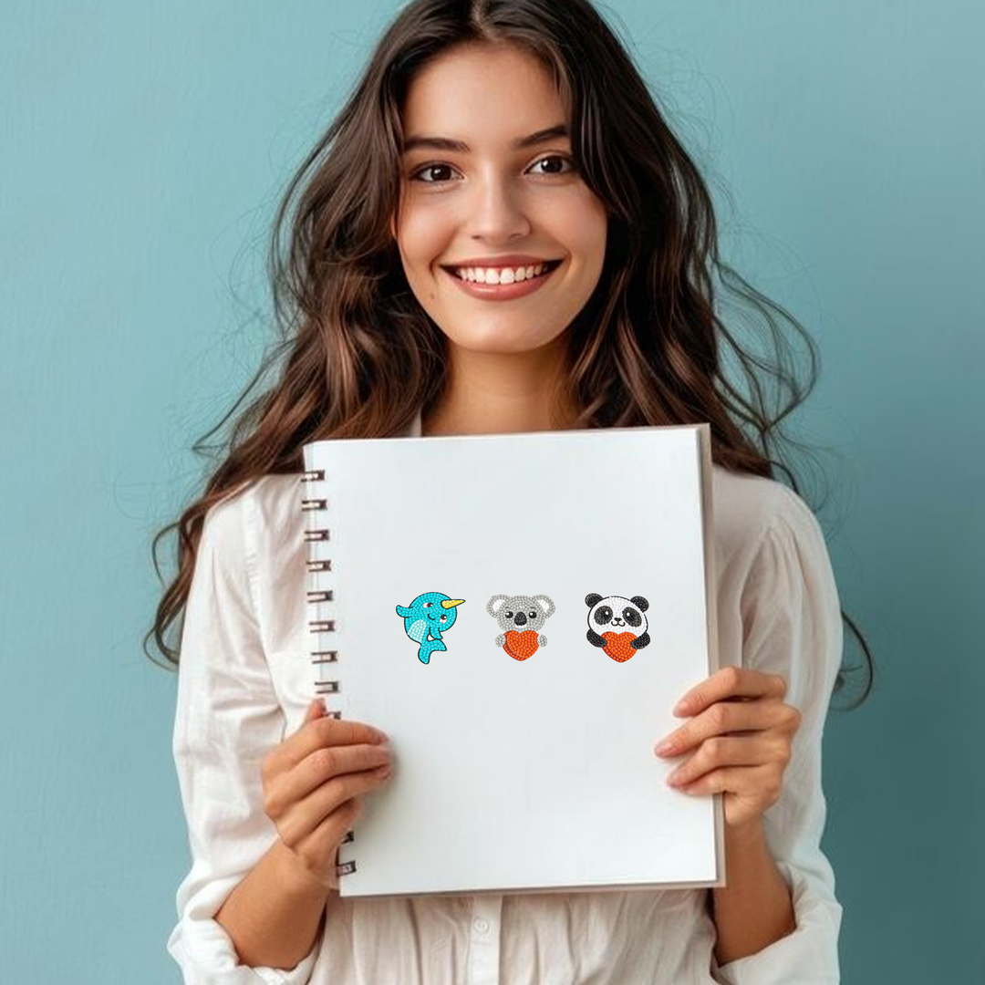 DIAMOND DOTZ® - DOTZIES 3 STICKERS Multi Pack - Love You Chums