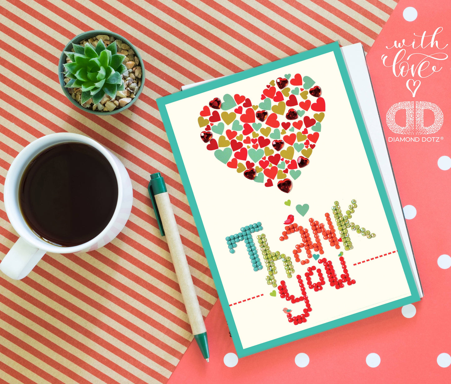 DIAMOND DOTZ® - Thank You Heart (Card)