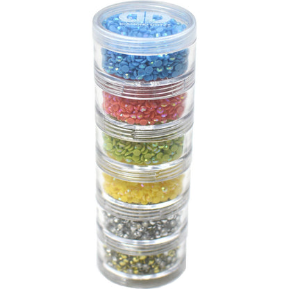 DIAMOND DOTZ® - Six Tier Twist Stackable Cylinder Storage