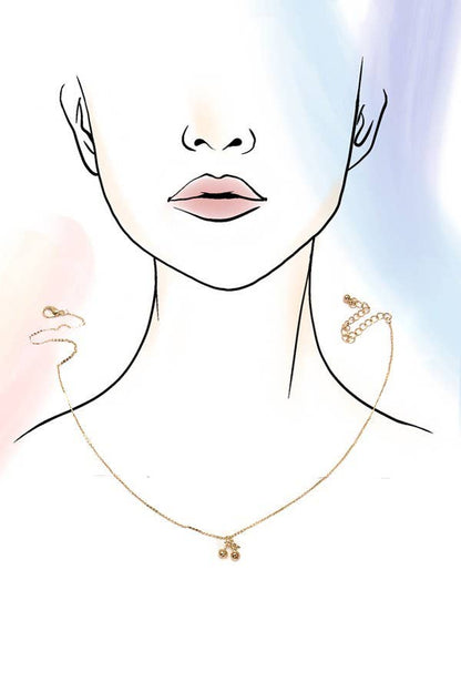 Golden Fruit & Flower Jewelry Bundle – Necklace, Earrings & Rings Set