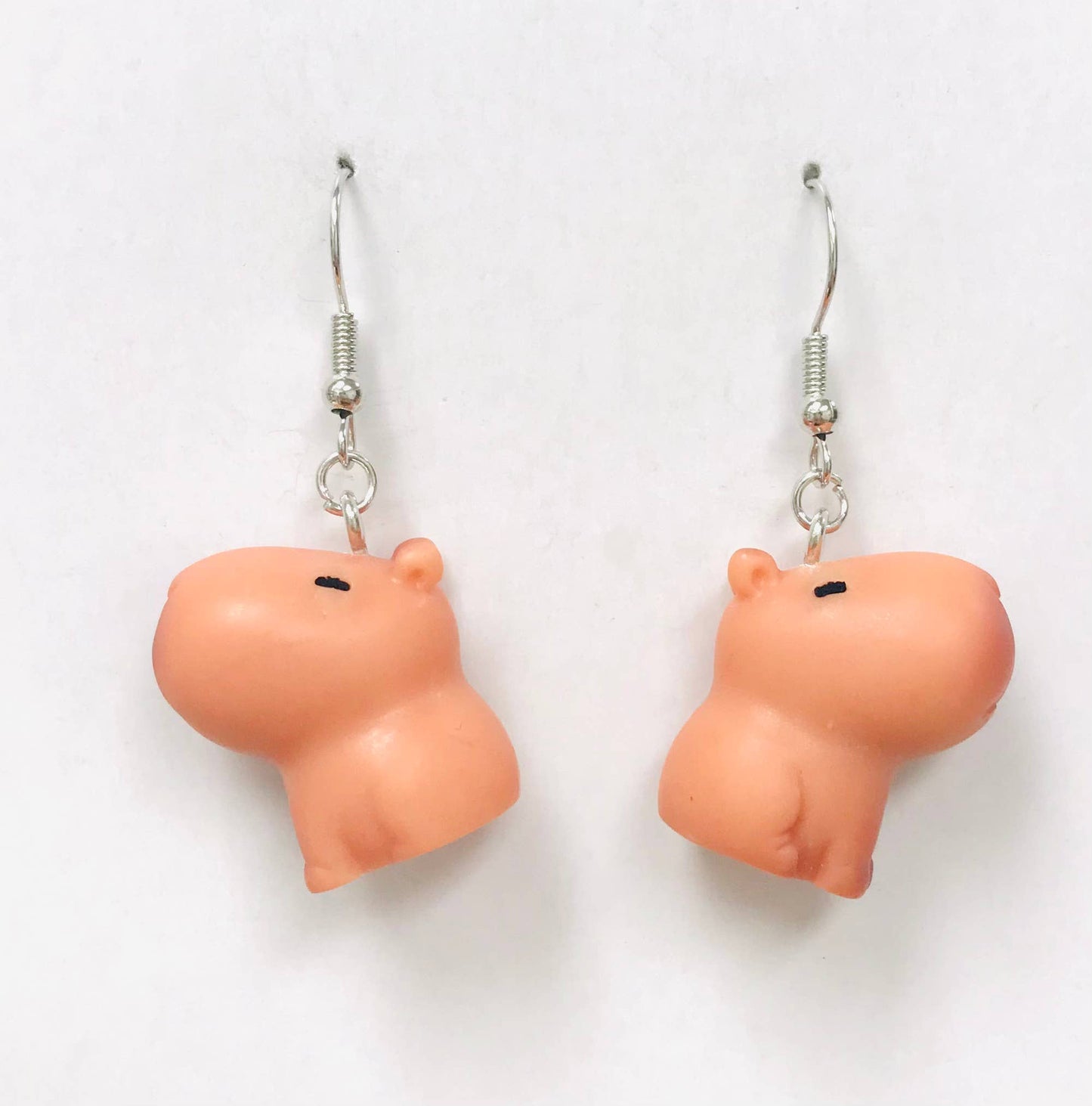 SimpleNGreat - Cute Chubby Capybara Fan Animal Earrings