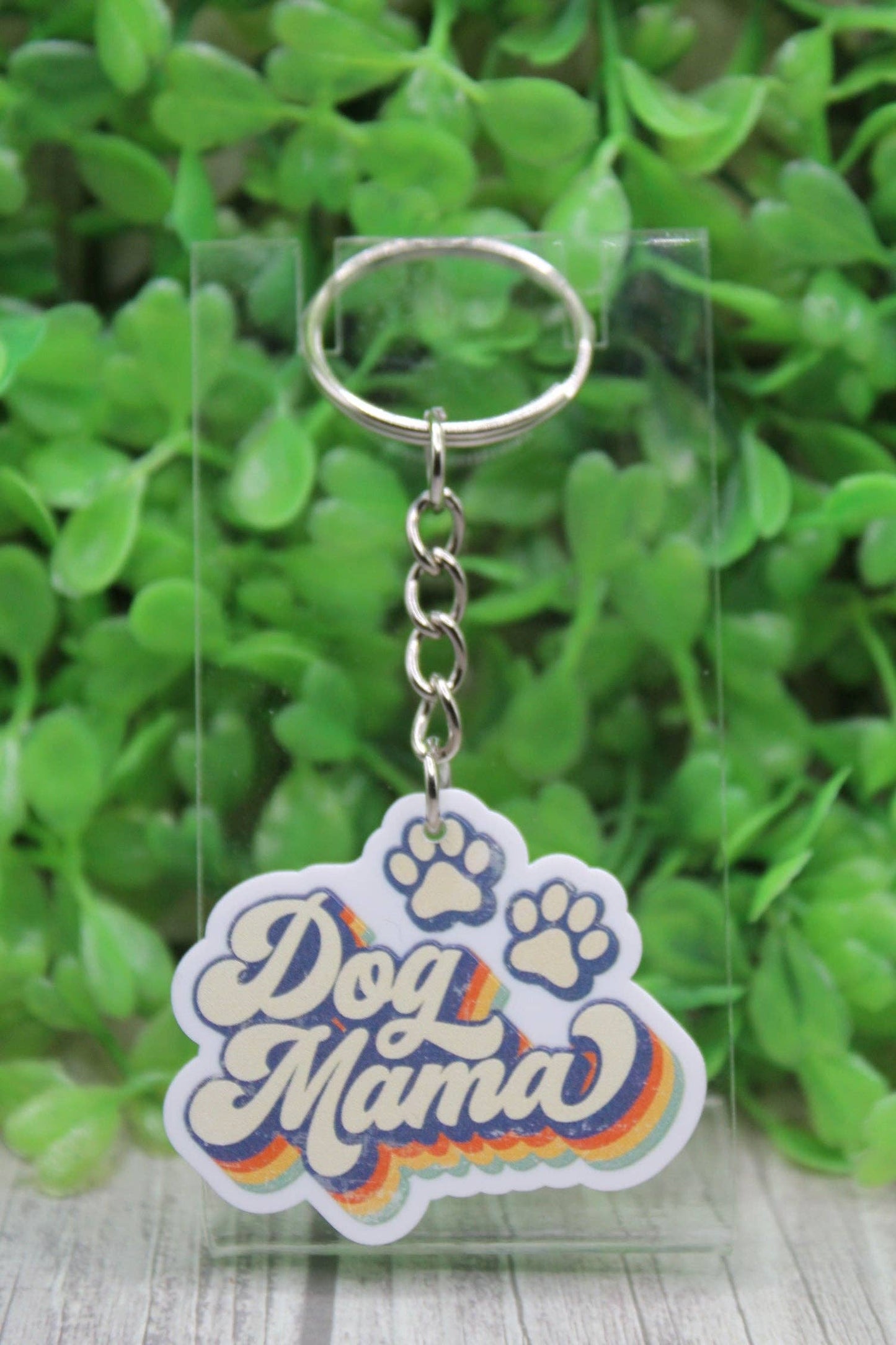 Retro Dog Mama Acrylic Keychain | Gift for Dog Lovers | Hylidae Boutique