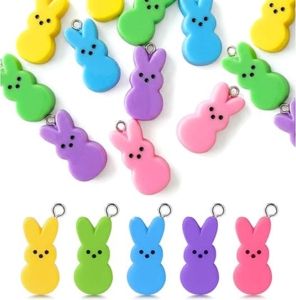 Easter Bunny Peeps Earrings – Resin Dangle Earrings |