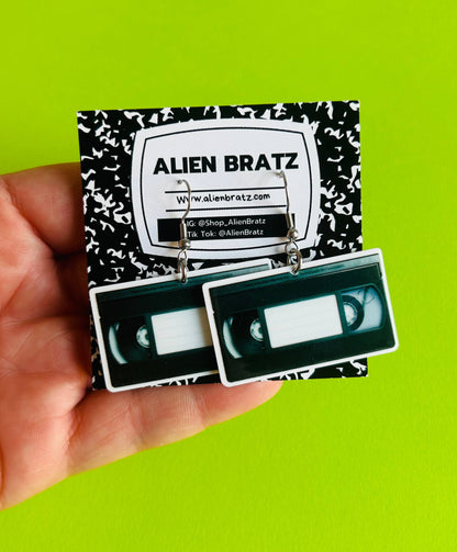 VHS Tape Earrings – Retro Dangle Earrings