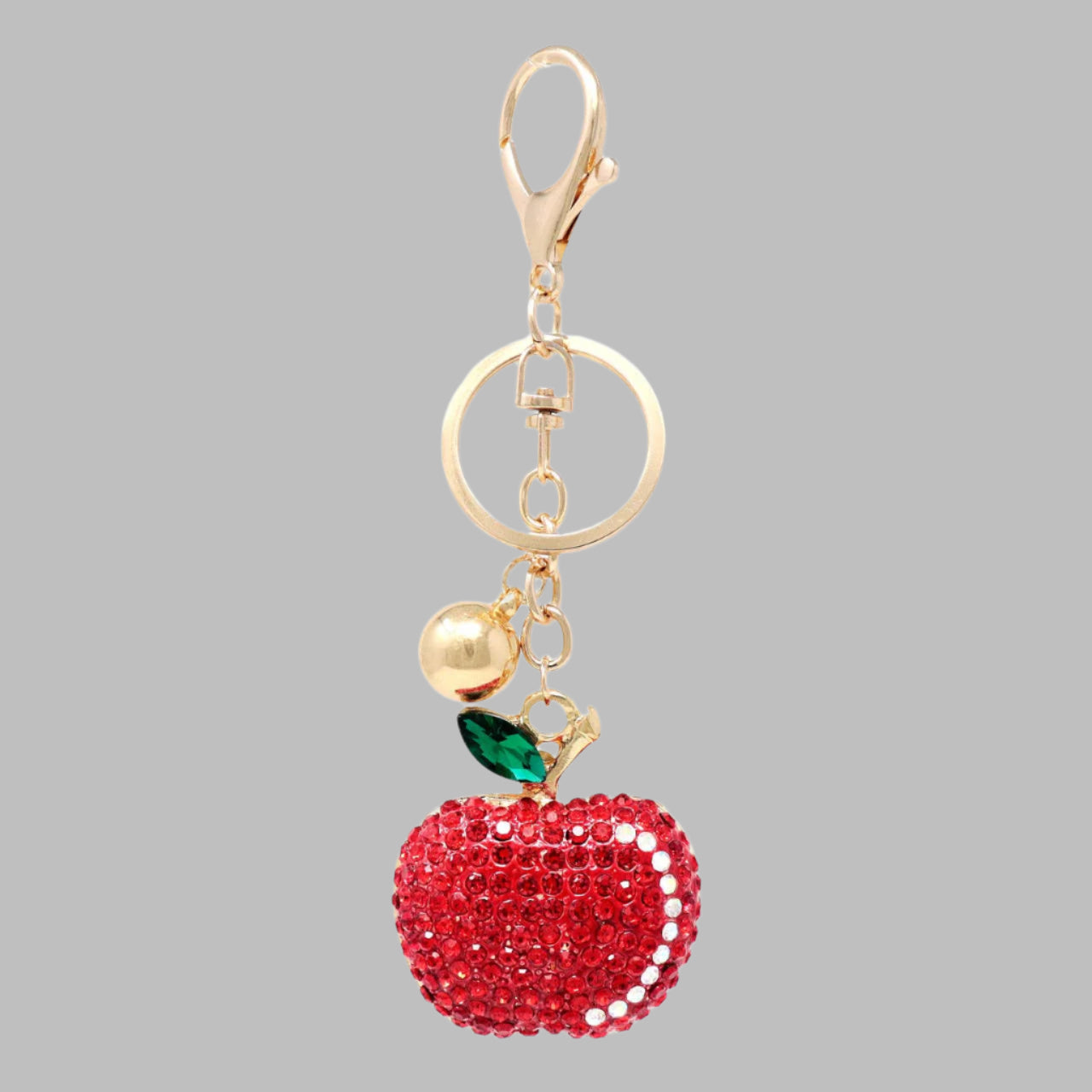 Bling Crystal Apple Key Chain