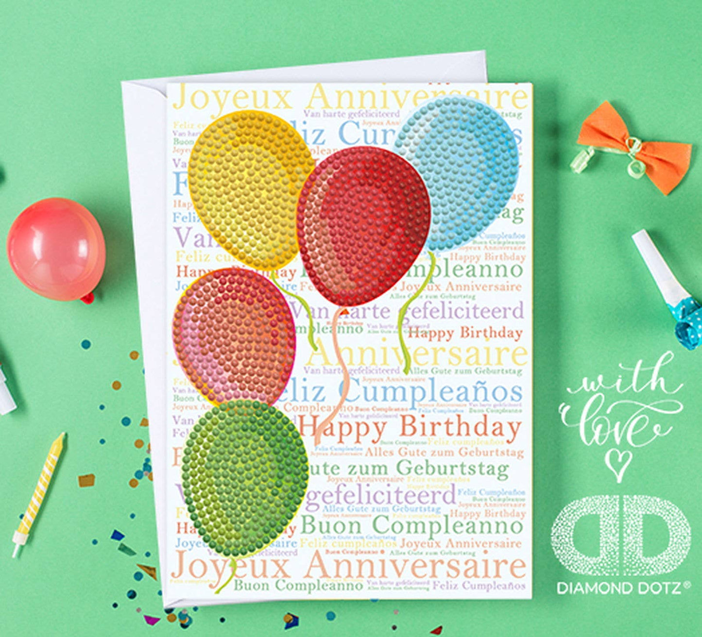 DIAMOND DOTZ® - Balloons on High (Card)