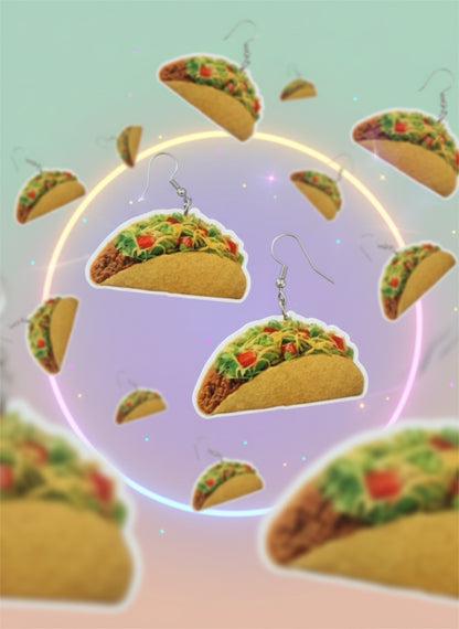 Taco Earrings – Hypoallergenic Stainless Steel Hooks