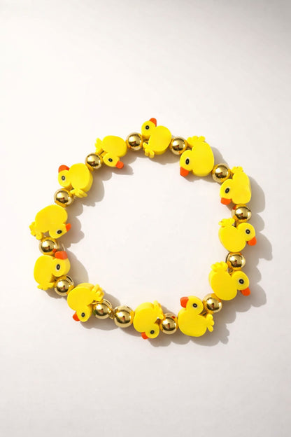 Rubber Duck beaded  Bracelet - Fun Novelty Jewelry