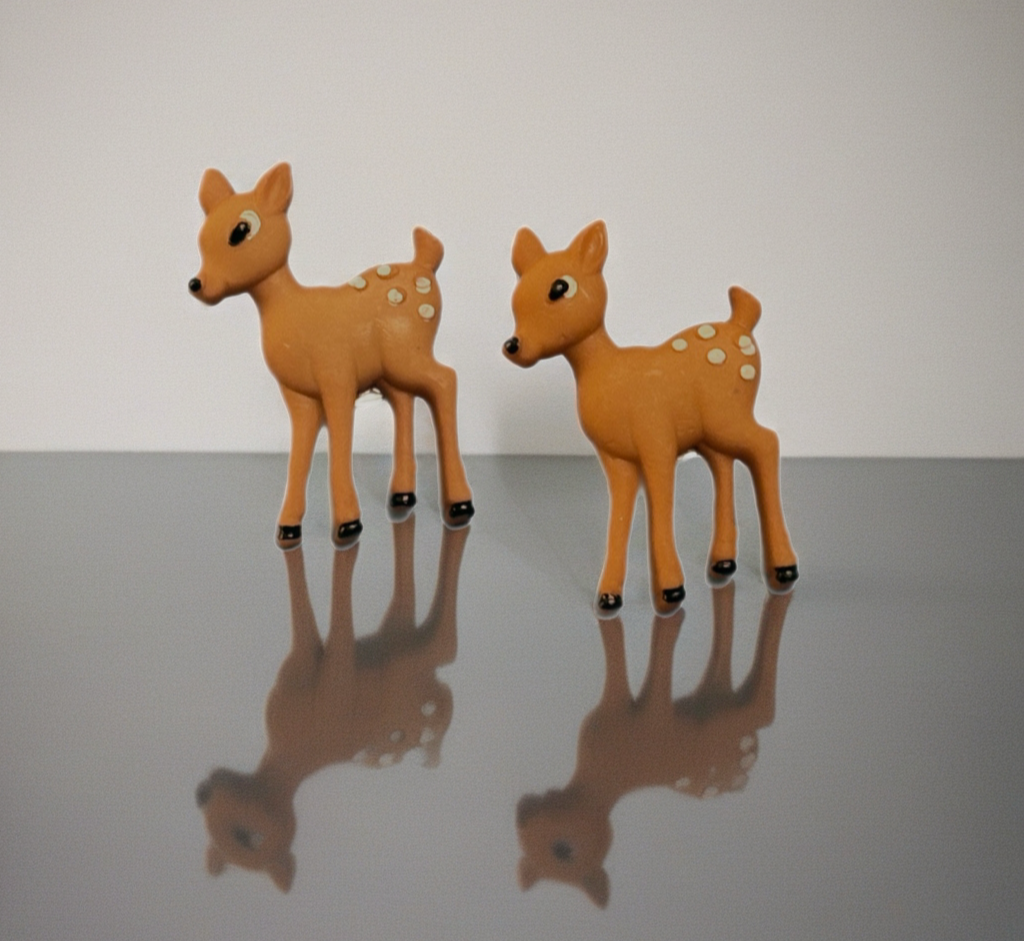 Forest Babies Deer Stud Earrings-Sweet Woodland Fawn Jewelry