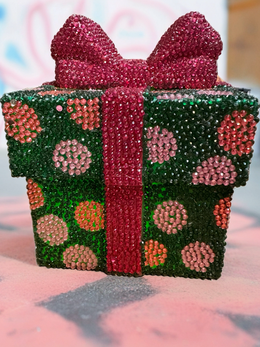 🎁 Light-Up Diamond Art Christmas Gift Box – Sparkling Holiday Décor