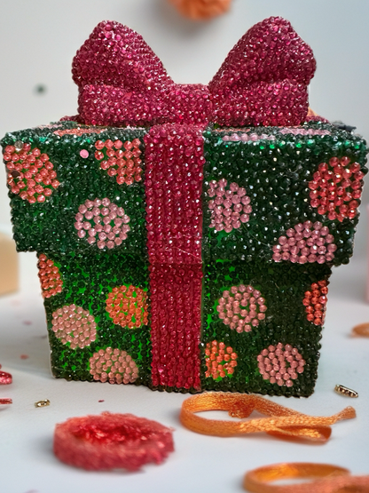 🎁 Light-Up Diamond Art Christmas Gift Box – Sparkling Holiday Décor