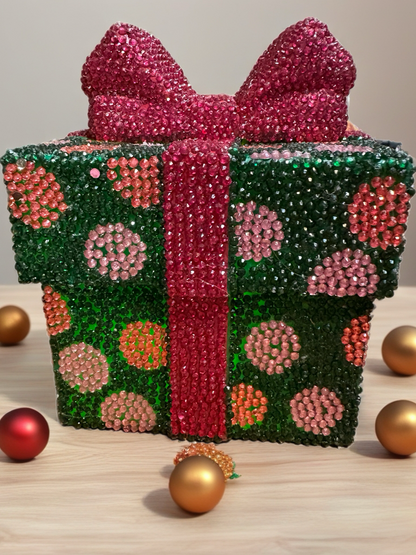 🎁 Light-Up Diamond Art Christmas Gift Box – Sparkling Holiday Décor