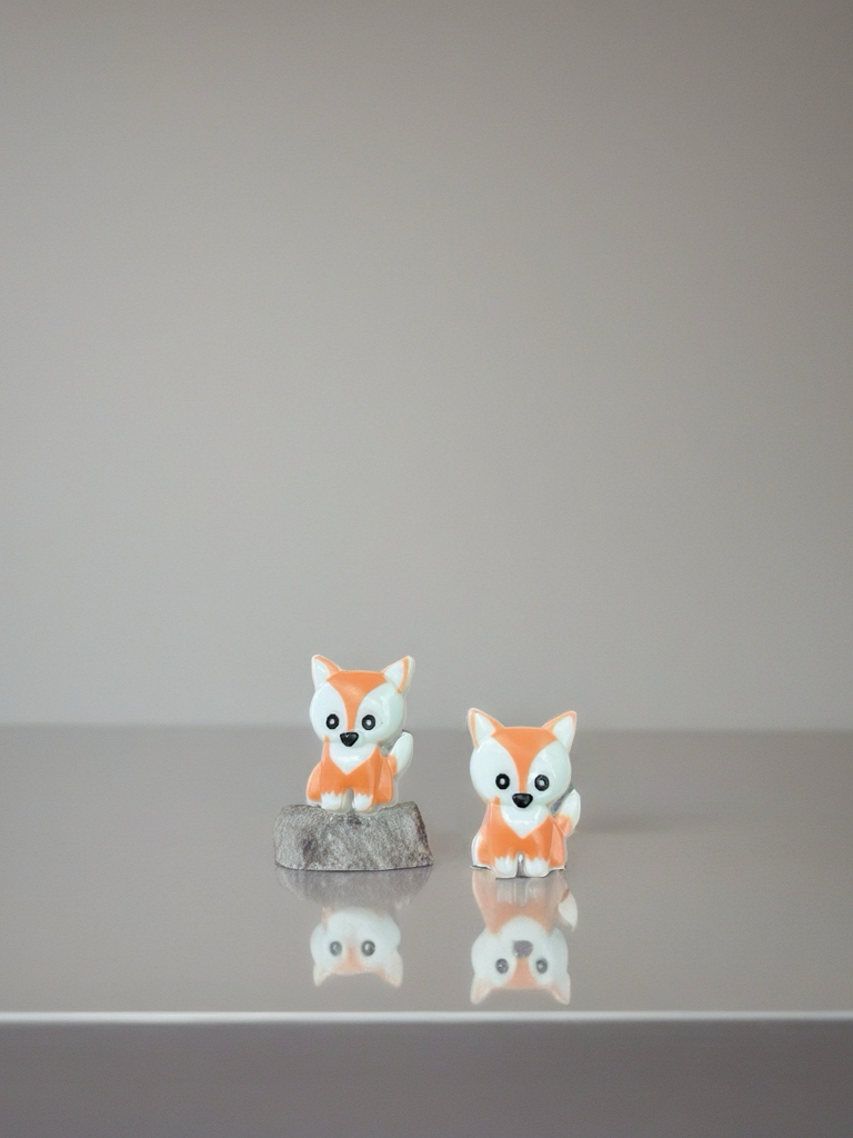 Cute Fox Stud Earrings – Colorful Plastic Animal Jewelry