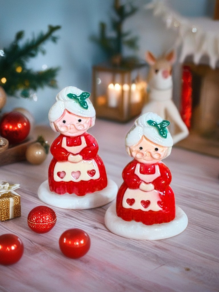Magic of the Christmas Season Mrs. Claus Stud Earrings