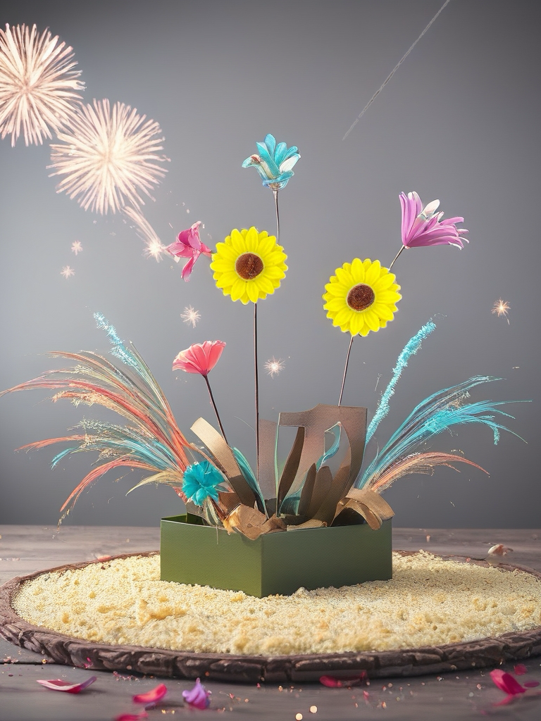 Tiny Sunflower Post Earrings – Bright Yellow Resin Floral Studs