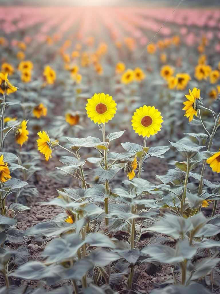 Tiny Sunflower Post Earrings – Bright Yellow Resin Floral Studs