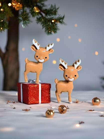 Happy Reindeer Stud Earrings | Festive Holiday Stud Earrings