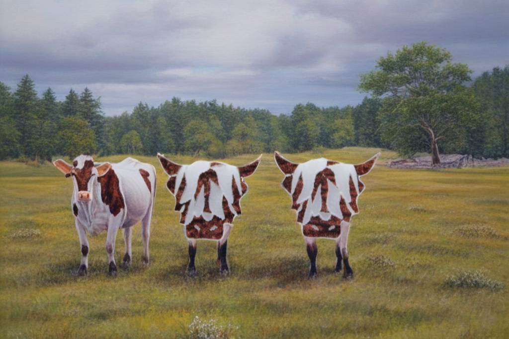 Highland Cow Stud Earrings | Handmade Acrylic Animal Jewelry