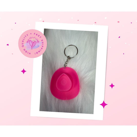 Hot Pink Cowboy Key Chain
