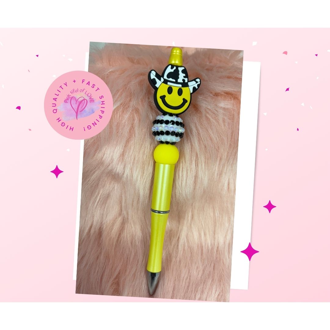 Cowboy Smiley Face  Pen
