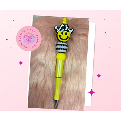 Cowboy Smiley Face  Pen