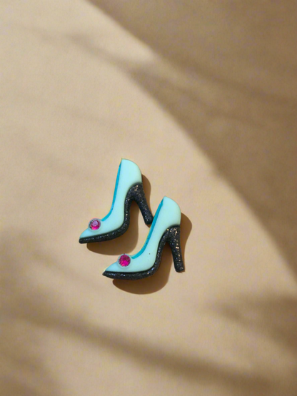 Fashionable High heel  Post EarringsPink tiful of LOVE