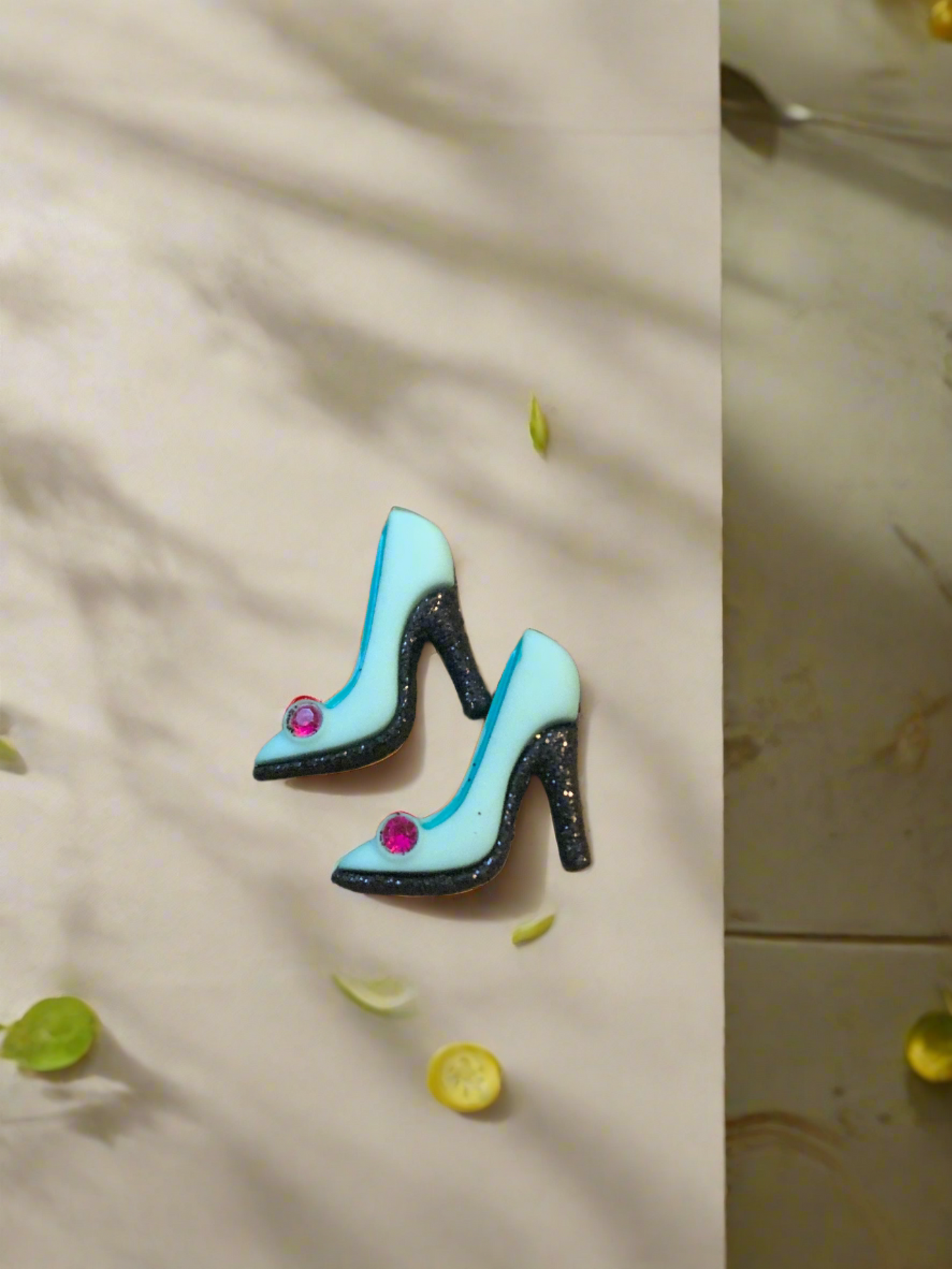 Fashionable High heel  Post EarringsPink tiful of LOVE