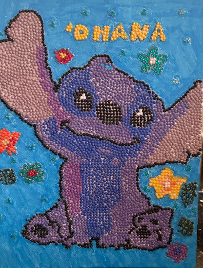 Free Style Diamond Painting – Stitch “ʻOhana” Sparkling Art