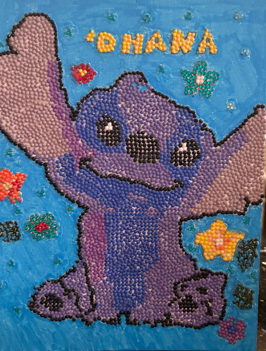 Free Style Diamond Painting – Stitch “ʻOhana” Sparkling Art