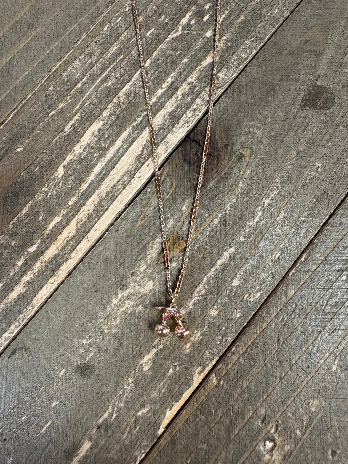 Golden Fruit & Flower Jewelry Bundle – Necklace, Earrings & Rings Set