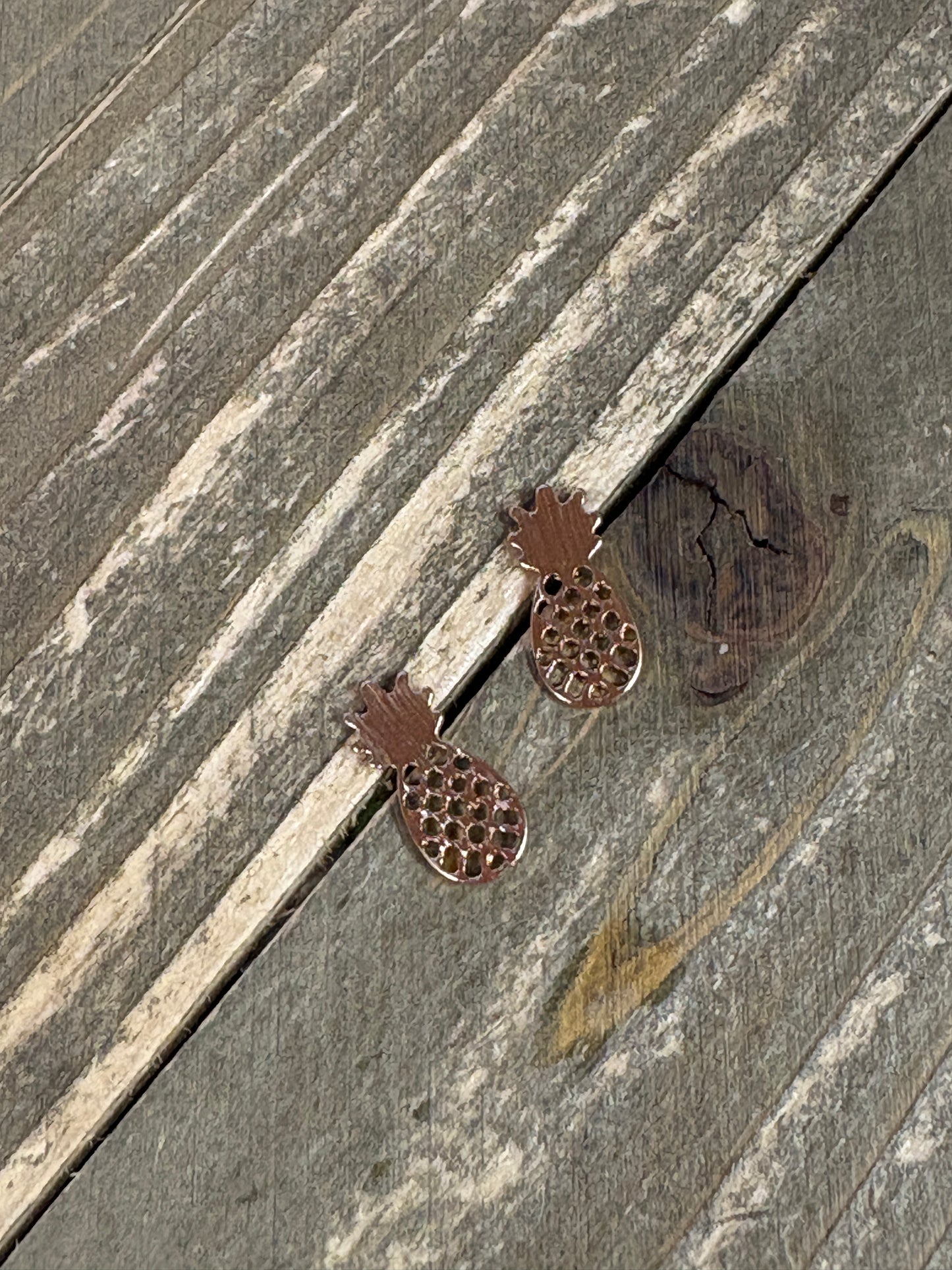 Golden Fruit & Flower Jewelry Bundle – Necklace, Earrings & Rings Set