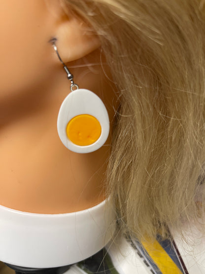Deviled Egg Wire Earrings