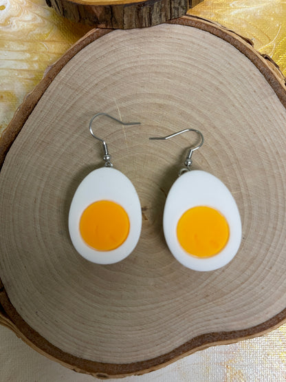 Deviled Egg Wire Earrings